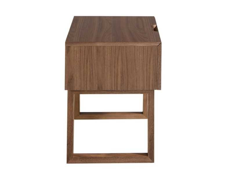 Table de nuit en noyer - NOTTE