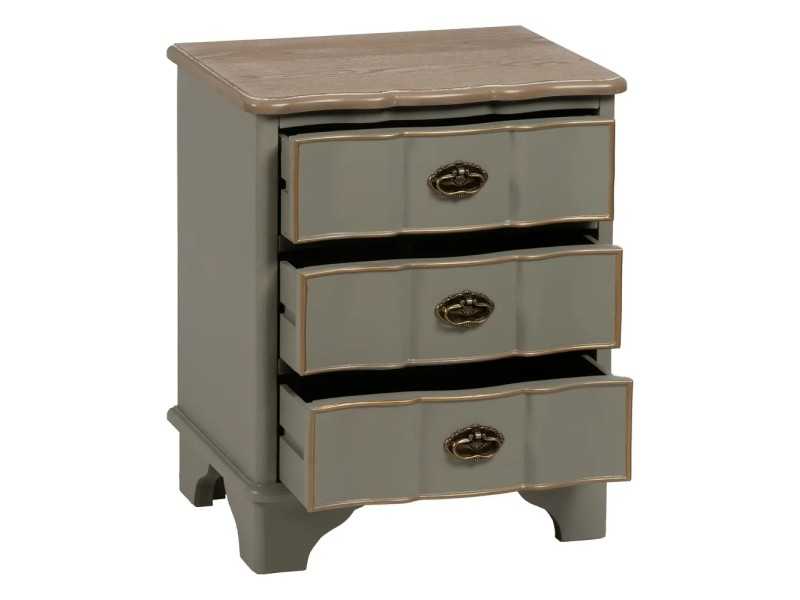 Mesita de noche de diseño clásico lacada - TROPEA