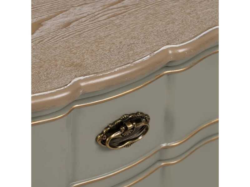 Mesita de noche de diseño clásico lacada - TROPEA