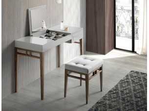 Lacquered dressing table with walnut base - COSIMA