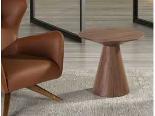 Mesa auxiliar / mesita de noche de madera de nogal - MAIRA