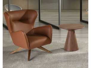 Side table / bedside table in walnut wood - MAIRA 2