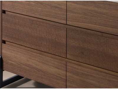 Chest of drawers in walnut with ceramic top - SYMI