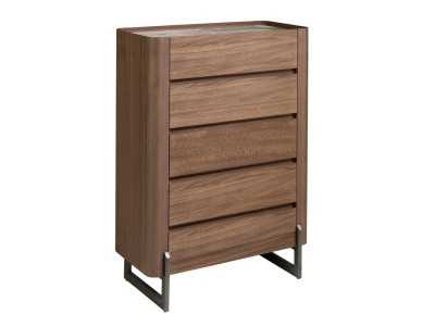 Walnut chiffonier with ceramic top - SYMI