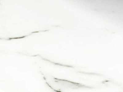 Walnut vanity/desk with porcelain marble-effect glass detail - DINA