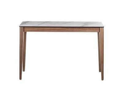 Walnut console table with porcelain marble top - VALENTINO