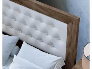 Headboard with upholstered central panel - ALDANA 2