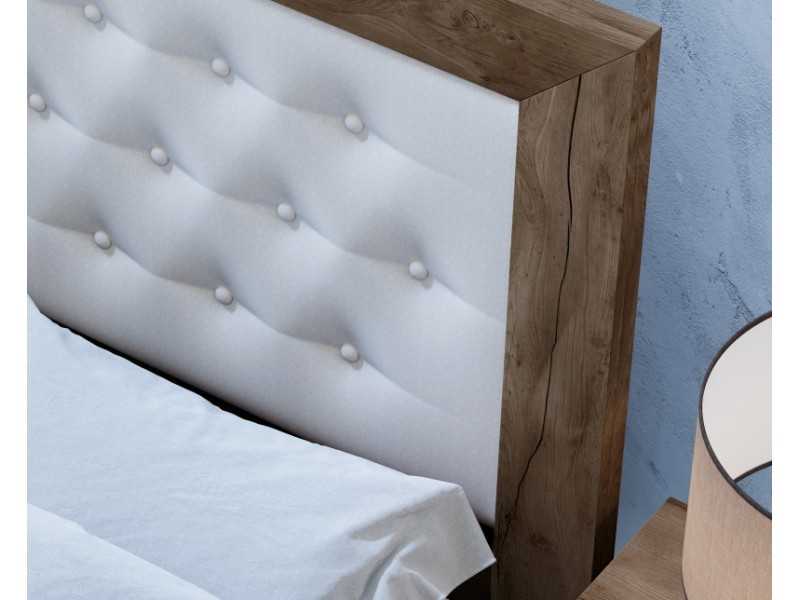 Headboard with upholstered central panel - ALDANA