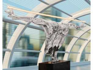 Chromed fiberglass sculpture lamp - ELASTIC 2