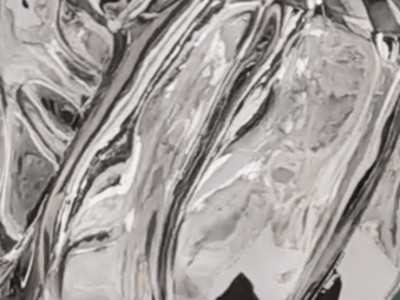 Lámpara escultura de fibra de vidrio cromada - ELASTIC