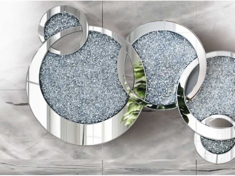 Miroir design composé de miroirs ronds emboîtables de différentes tailles - AMBAR LUXE