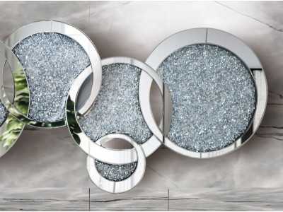 Miroir design composé de miroirs ronds emboîtables de différentes tailles - AMBAR LUXE