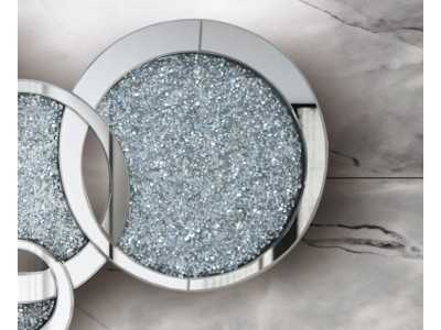 Miroir design composé de miroirs ronds emboîtables de différentes tailles - AMBAR LUXE