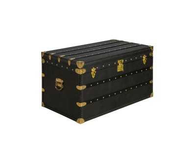 Trunk upholstered in genuine leather - ENVA
