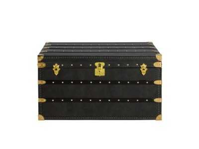 Trunk upholstered in genuine leather - ENVA