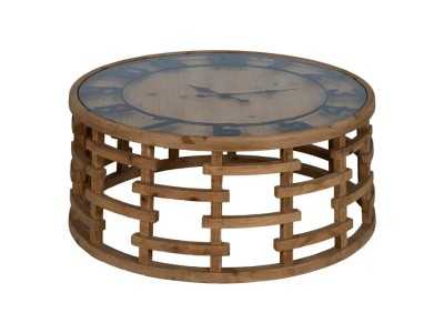 Coffee table with clock on the top - HORLOGE