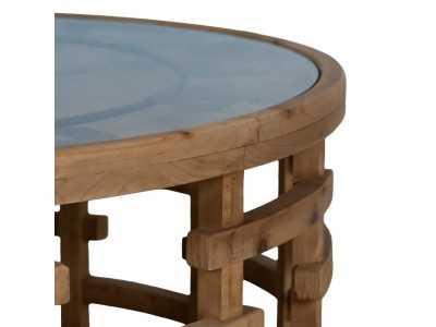 Coffee table with clock on the top - HORLOGE