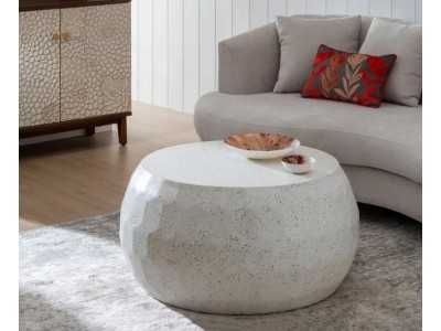 Table basse ronde en ciment - KRISTEN