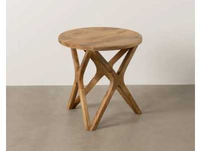 Table d'angle en manguier massif - STAMM