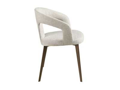 Chaise design avec structure en acier inoxydable - BERTA