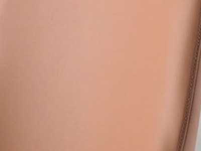 Designer chair upholstered in brown faux leather - ZANTE