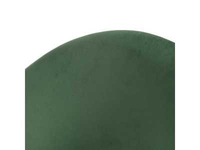 Designer chair upholstered in velvet with metal legs - ANA VERDE
