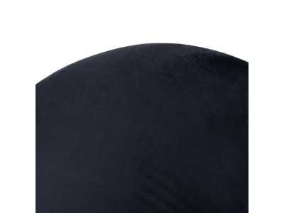 Designer chair upholstered in velvet with metal legs - ANA AZUL