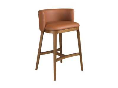Taburete de diseño tapizado con estructura base de madera maciza - ZARA Taburete de diseño tapizado con estructura base de madera maciza - ZARA