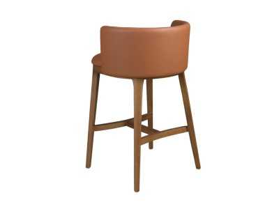 Taburete de diseño tapizado con estructura base de madera maciza - ZARA Taburete de diseño tapizado con estructura base de madera maciza - ZARA