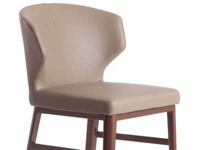 Designer stool with stainless steel structure - NAVONA