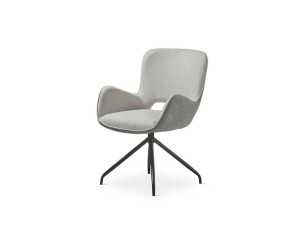 Silla de diseño moderno con patas en acero lacado - AURA