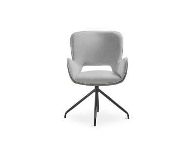 Silla de diseño moderno con patas en acero lacado - AURA