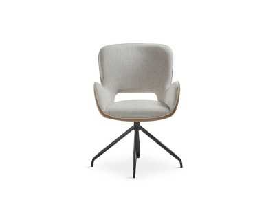 Silla de diseño moderno con patas en acero lacado - AURA