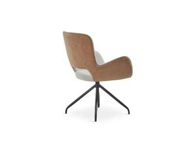 Silla de diseño moderno con patas en acero lacado - AURA