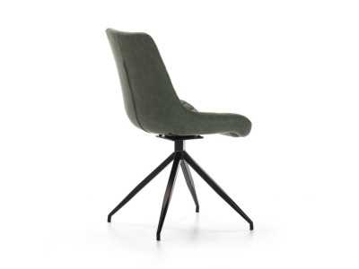 Chaise pivotante au design moderne avec pieds en acier laqué - ABANTI VERDE