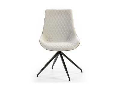 Chaise pivotante au design moderne avec pieds en acier laqué - ABANTI COMBI A