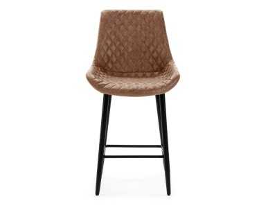 Taburete de diseño moderno con patas en acero lacado - ABANTI MARRÓN