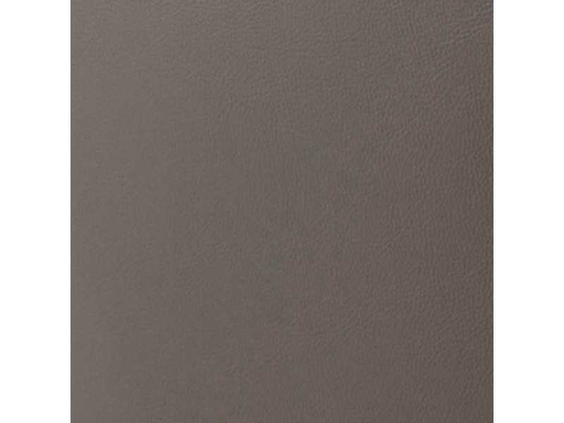 Stool upholstered in synthetic leather and stainless steel structure - LOCRONAN