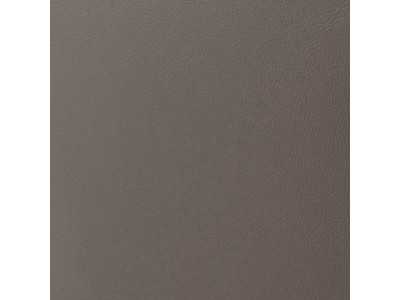 Stool upholstered in synthetic leather and stainless steel structure - LOCRONAN