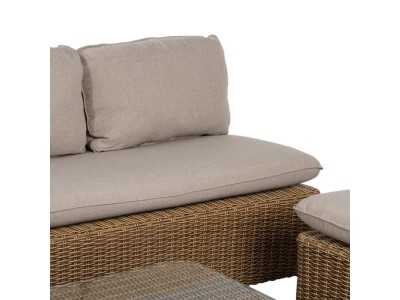 Conjunto de jardín en aluminio y ratán sintético - ABEINT