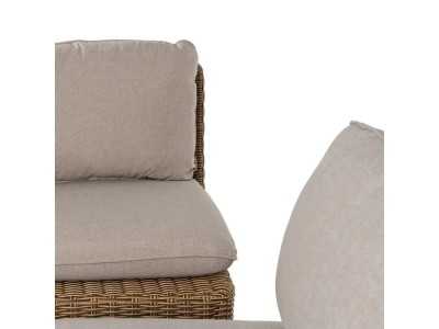 Garden set in aluminum and synthetic rattan - ABEINT Garden set in aluminum and synthetic rattan - ABEINT