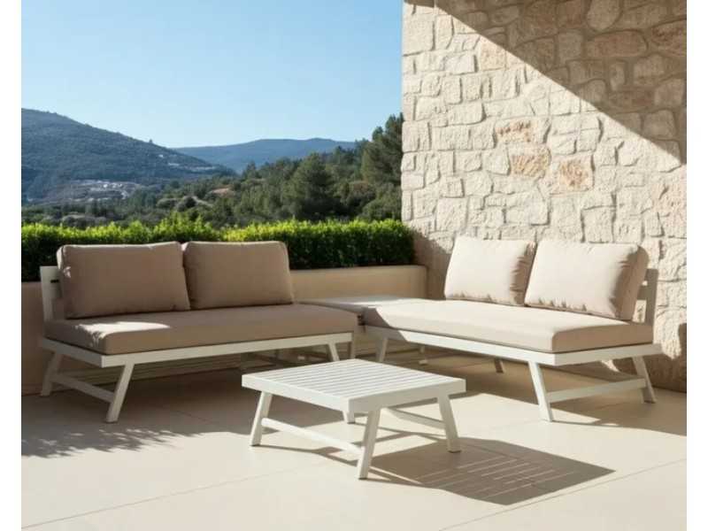 Conjunto de jardín en aluminio lacado - ABA