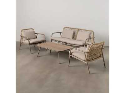 Garden set in lacquered aluminum and PE - ACCUA Garden set in lacquered aluminum and PE - ACCUA