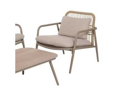 Conjunto de jardín en aluminio lacado y PE - ACCUA