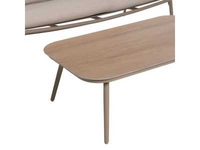 Conjunto de jardín en aluminio lacado y PE - ACCUA