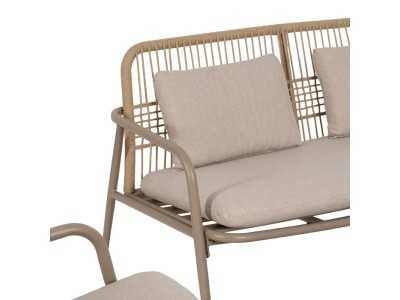 Conjunto de jardín en aluminio lacado y PE - ACCUA