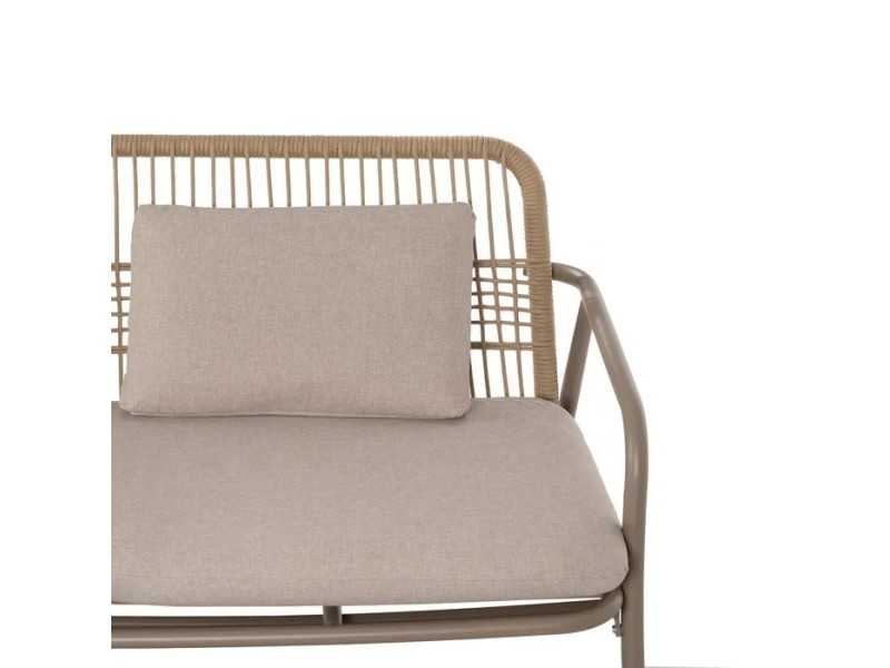 Garden set in lacquered aluminum and PE - ACCUA