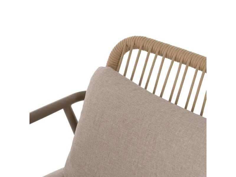 Ensemble de jardin en aluminium laqué et PE - ACCUA
