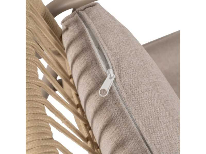 Ensemble de jardin en aluminium laqué et PE - ACCUA
