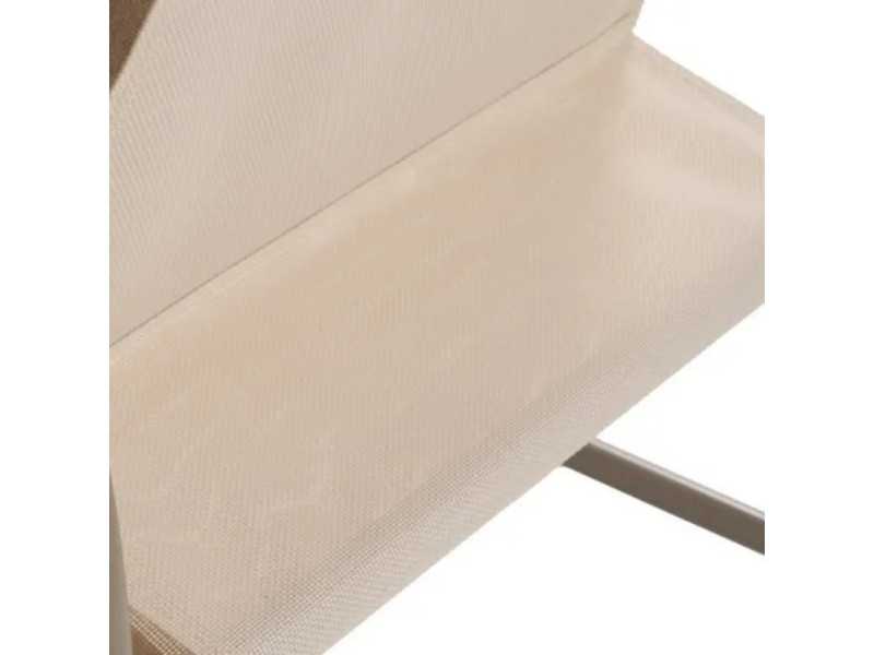 Garden set in taupe lacquered steel - ACKE TAUPE